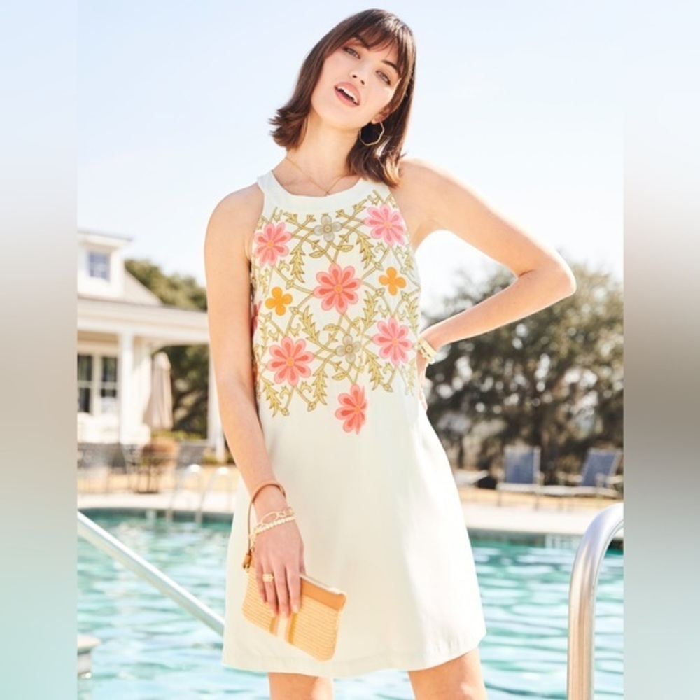 Spartina Kieran Halter Dress Blue Mist size XS
